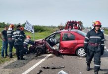 Trei răniți în accident