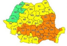 COD PORTOCALIU de ploi puternice în Bucureşti şi în alte 23 de judeţe, pe timpul vizitei Papei | HARTA zonelor afectate