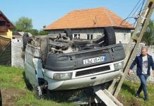 Dubiță răsturnată la Buduhala