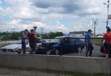 Accident în zona Kaufland Târgu Jiu. FOTO!