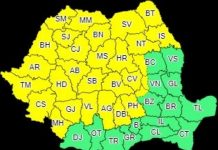 Cod galben de ploi, până sâmbătă