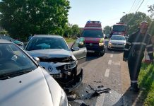 Accident provocat de o șoferiță care nu a acordat prioritate