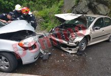 Patru persoane, între care trei copii, rănite după un accident în Defileul Jiului