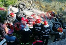 Accident cumplit la Novaci! Trei oameni au murit pe loc după ce au RUPT parapetul din BETON și au căzut în GOL cinci METRI! VIDEO