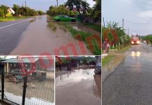 Câteva zeci de gospodării inundate într-o localitate din Gorj, după o ploaie care a durat câteva zeci de minute! Autoritățile locale, depășite de situație