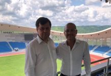 Adrian Mititelu a venit la Târgu Jiu. Vrea ca FCU Craiova să joace meciurile pe stadionul de patru stele din orașul lui Brâncuși