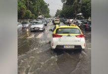 VIDEO: Vezi cum arăta centrul orașului imediat după ploaie