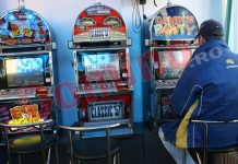 A spart geamul unei săli de jocuri din Târgu Jiu!