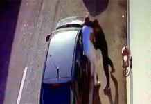 VIDEO: Afacerist din Târgu-Jiu, bătut cu ranga, în plină stradă