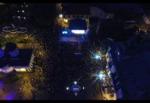 Imagini filmate cu DRONA în Piața Prefecturii din Târgu Jiu! Mii de oameni au fost prezenți!