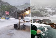 Ninsori viscolite la munte, s-a aşternut strat de zăpadă pe Transfăgărăşan!