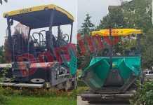 Mașina de asfaltat a firmei lui Lungan, parcată la primărie! Contractul de 500.000 de lei cu societatea, expirat