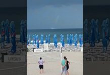 Tornadă formată în Marea Neagră!