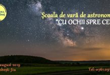 „Cu ochii spre cer”- Şcoala de vară de Astronomie