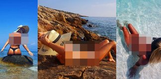 Fiica unu angajat din CEO super SEXY la malul mării! I-a lăsat MASCĂ pe greci când și-a dat sutienul jos!
