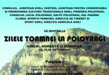 11:31 Zilele Toamnei, la finalul săptămânii, la Polovragi
