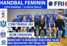 Meci de Cupa României la handbal feminin, la Târgu Jiu