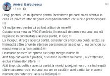 09:40 Și-a dat DEMISIA din Pro România! ”Se îndreaptă către culoarea roșie! Nu voi fi niciodată pesedist”