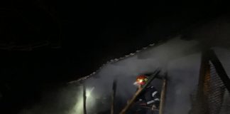 Depozit de furaje din Bolboși, distrus într-un incendiu
