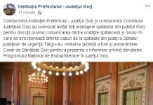 15:42 Șefii județului, discuții cu managerii de spitale