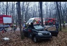 Primele fotografii de la locul accidentului în care a murit polițistul din Țicleni