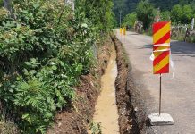 Lucrări la unul dintre cimitirele din Padeș