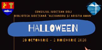 Biblioteca Județeană „Alexandru și Aristia Aman” marchează, printr-o serie de opt ateliere online, Halloween-ul