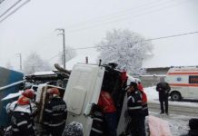 Accident la Bengeşti Ciocadia: A căzut TIR-ul peste el
