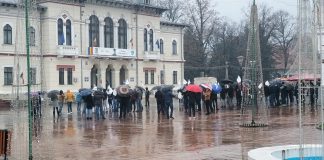 Ultimele proteste au avut loc la finalul anului trecut în Piața Prefecturii din Târgu Jiu