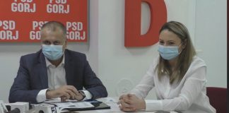 Preşedintele CJ Gorj, Cosmin Popescu, şi Manuela Misăilescu, noul purtător de cuvânt al filialei