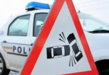 Târgu Jiu: Accident rutier provocat de un tânăr băut și fără permis auto