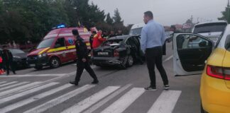 Persoană rănită într-un accident rutier la Târgu Jiu