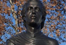 Bust al poetului Mihai Eminescu, dezvelit la Târgu Jiu