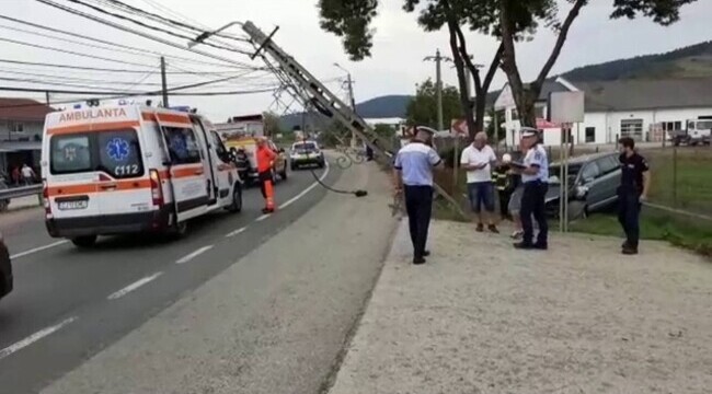 Doi copii au ajuns la spital în urma unui accident produs pe strada 1 mai din Dej