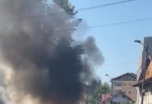 I-a luat foc mașina din mers