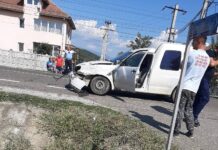 FOTO: Motociclist francez, rănit într-un accident la Cornești