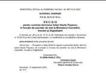 Gorjul are un nou secretar de stat