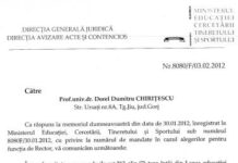 Chiriţescu, singurul candidat valabil la funcţia de rector