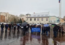 Angajații CEO au protestat la Târgu Jiu