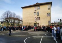 Exercițiu de simulare a unui cutremur la Colegiul Național 