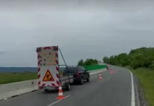 Lucrări pentru siguranța traficului rutier pe DN 67, în Bengești-Ciocadia