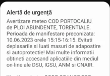 Alertă de urgență primită de cetățenii din Târgu Jiu