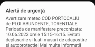 Alertă de urgență primită de cetățenii din Târgu Jiu