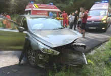 Accident cu 5 victime între care și un copil de 7 luni, în comuna Licurici