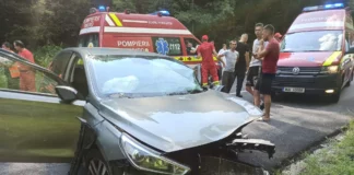 Accident cu 5 victime între care și un copil de 7 luni, în comuna Licurici