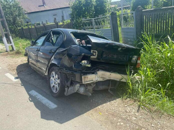 Mașina pe care șoferița din Gorj o conducea