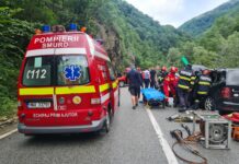 Accident rutier grav în Defileul Jiului