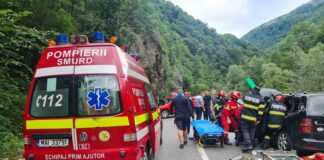 Accident rutier grav în Defileul Jiului