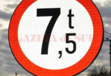 CNAIR a anunţat că sunt impuse restricţii de circulaţie pentru vehiculele mai mari de 7,5 tone