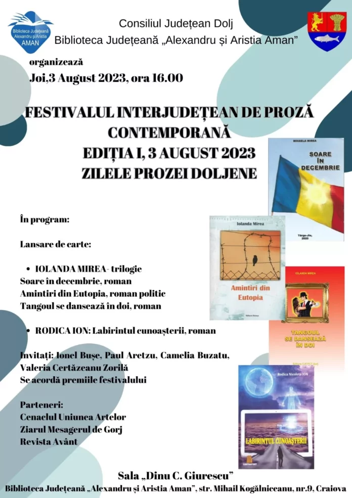 Festivalul interjudețean de proză contemporană la Aman